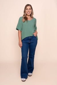 Harper S/S Top in Sage