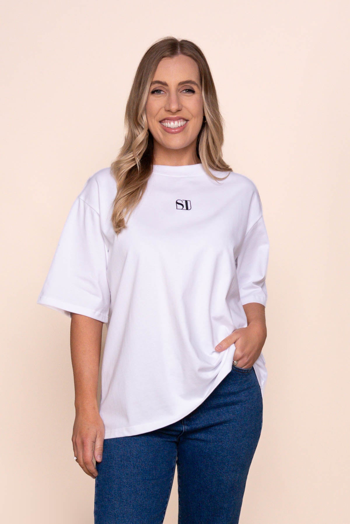 Silent Luxe Tee in White - Silent Theory