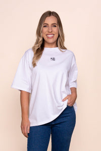 Silent Luxe Tee in White - Silent Theory