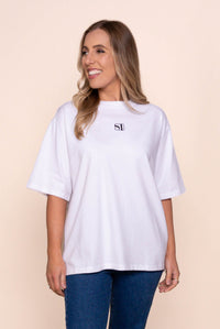 Silent Luxe Tee in White - Silent Theory
