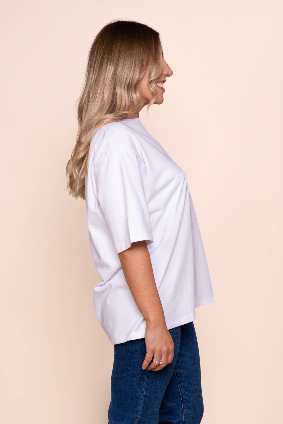 Silent Luxe Tee in White - Silent Theory