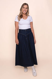 Arlo Maxi Skirt in Indigo - All About Eve
