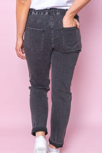 Juliette Joggers in Washed Black - Foxwood