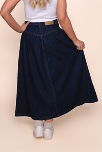 Arlo Maxi Skirt in Indigo - All About Eve
