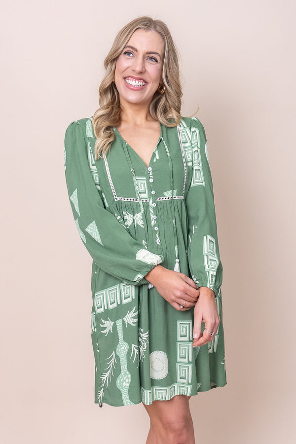 Ida Dress in Green