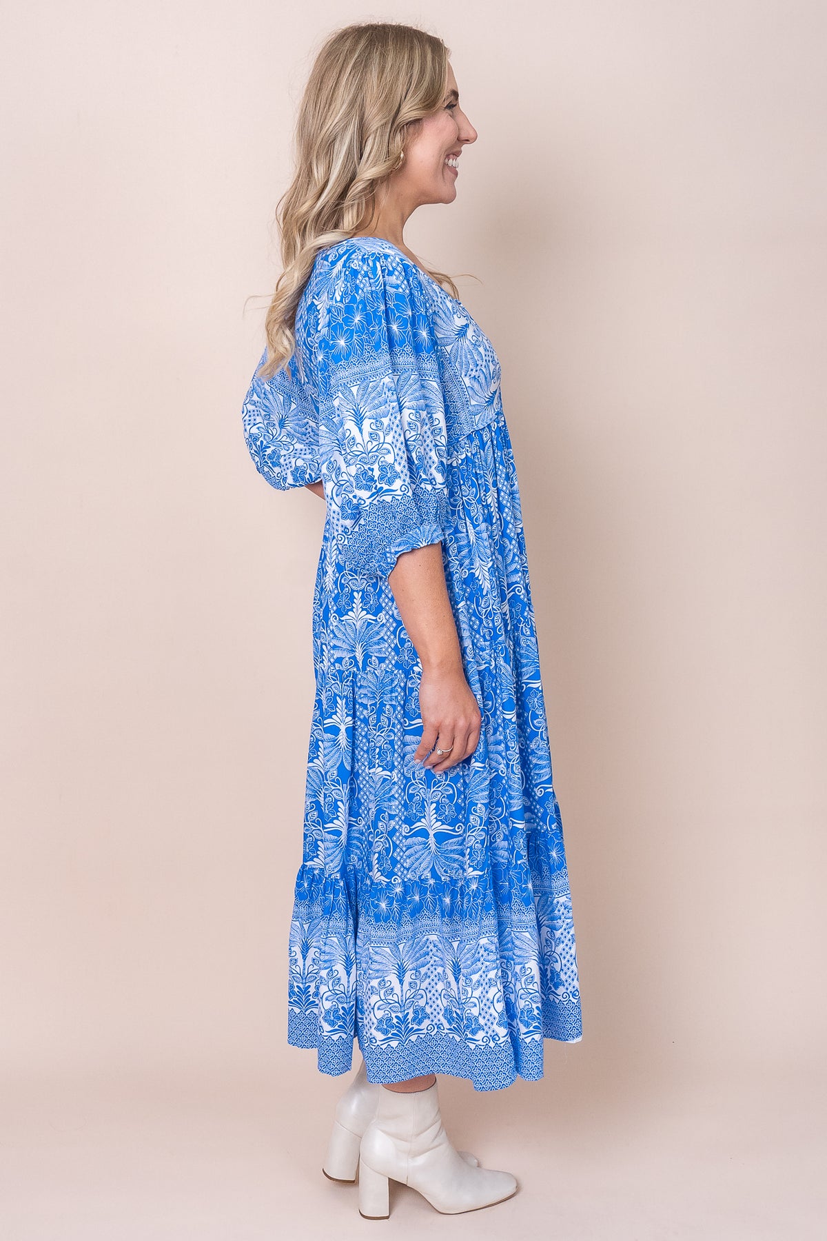 Lucianna Dress in Blue