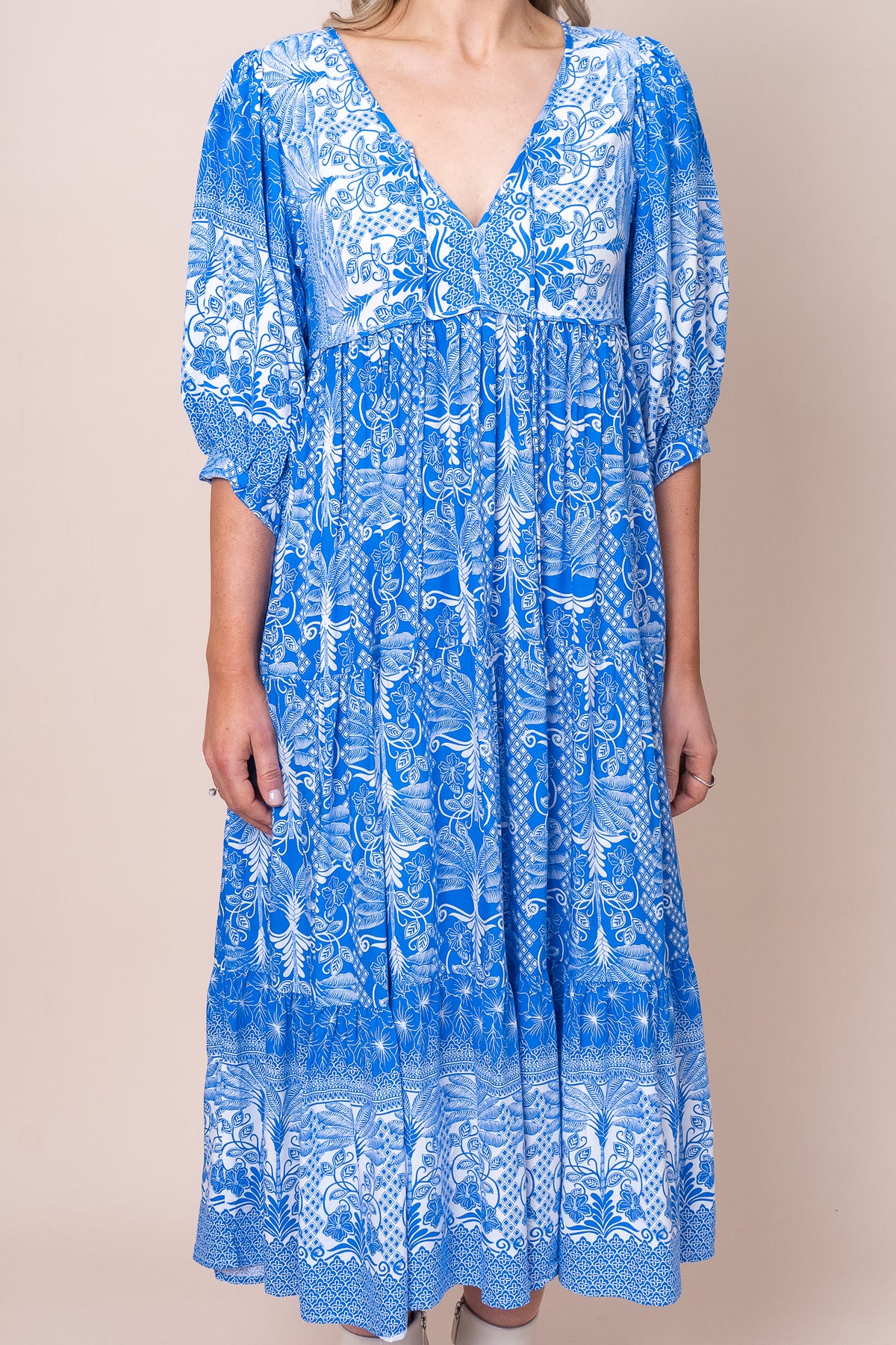 Lucianna Dress in Blue