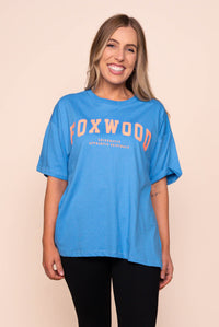 Interval Tee in Bright Blue/Orange - Foxwood