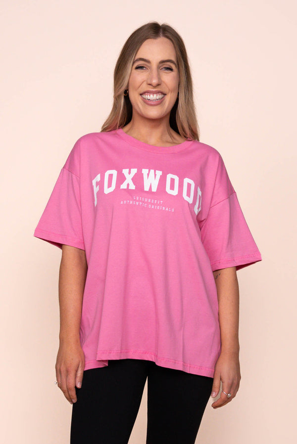 Interval Tee in Bubblegum Pink/White - Foxwood