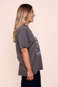 Nashville Relaxed Tee in Charcoal - All About Eve