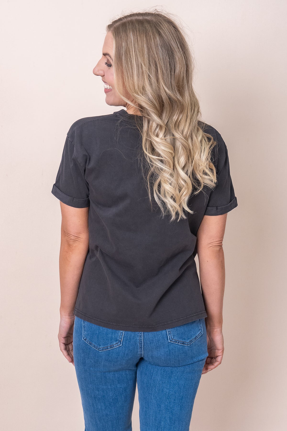 AAE Washed Tee in Washed Black - All About Eve