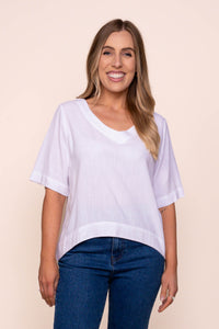 Harper S/S Top in White