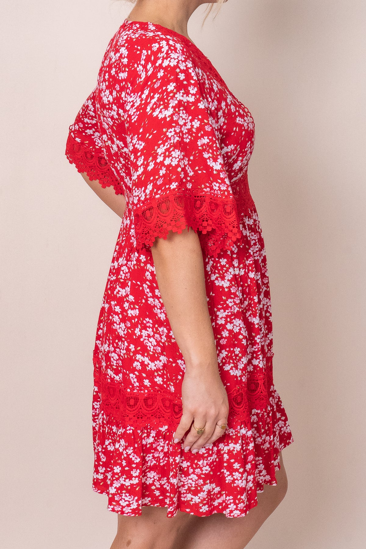 Everly Dress in Red