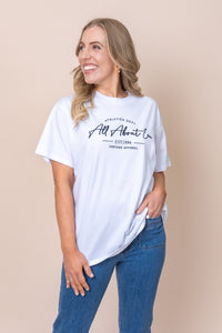 Classic Tee in White - All About Eve