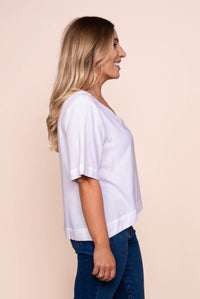 Harper S/S Top in White