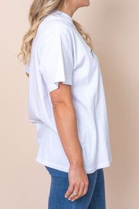 Classic Tee in White - All About Eve