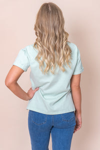 AAE Washed Tee in Surf - All About Eve