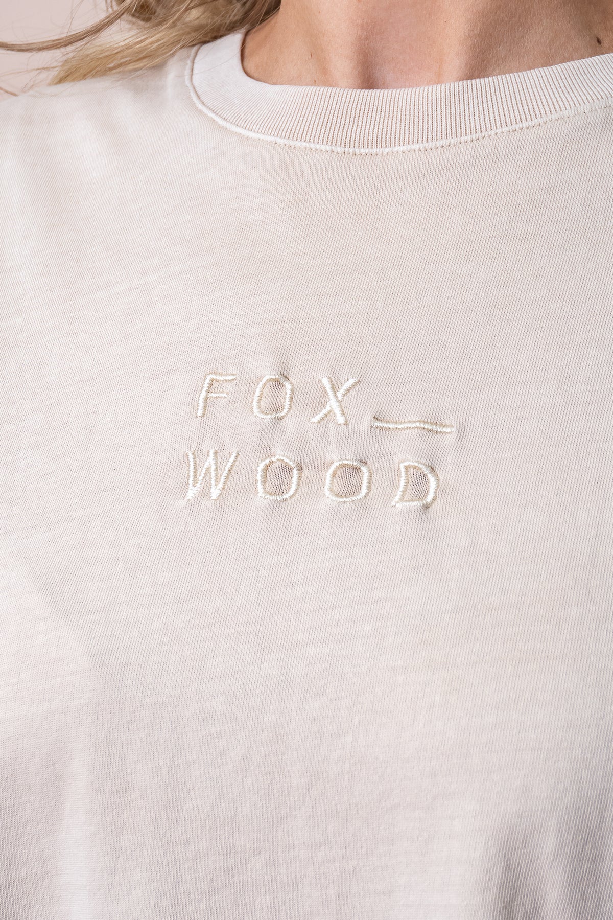 Huntleigh Oversized Tee in Oat - Foxwood