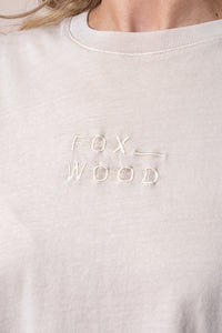 Huntleigh Oversized Tee in Oat - Foxwood