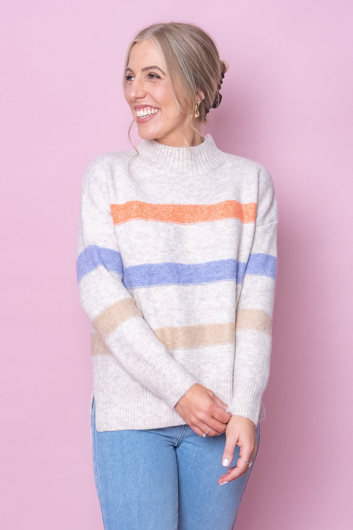 Tuscan Knit Jumper in Beige