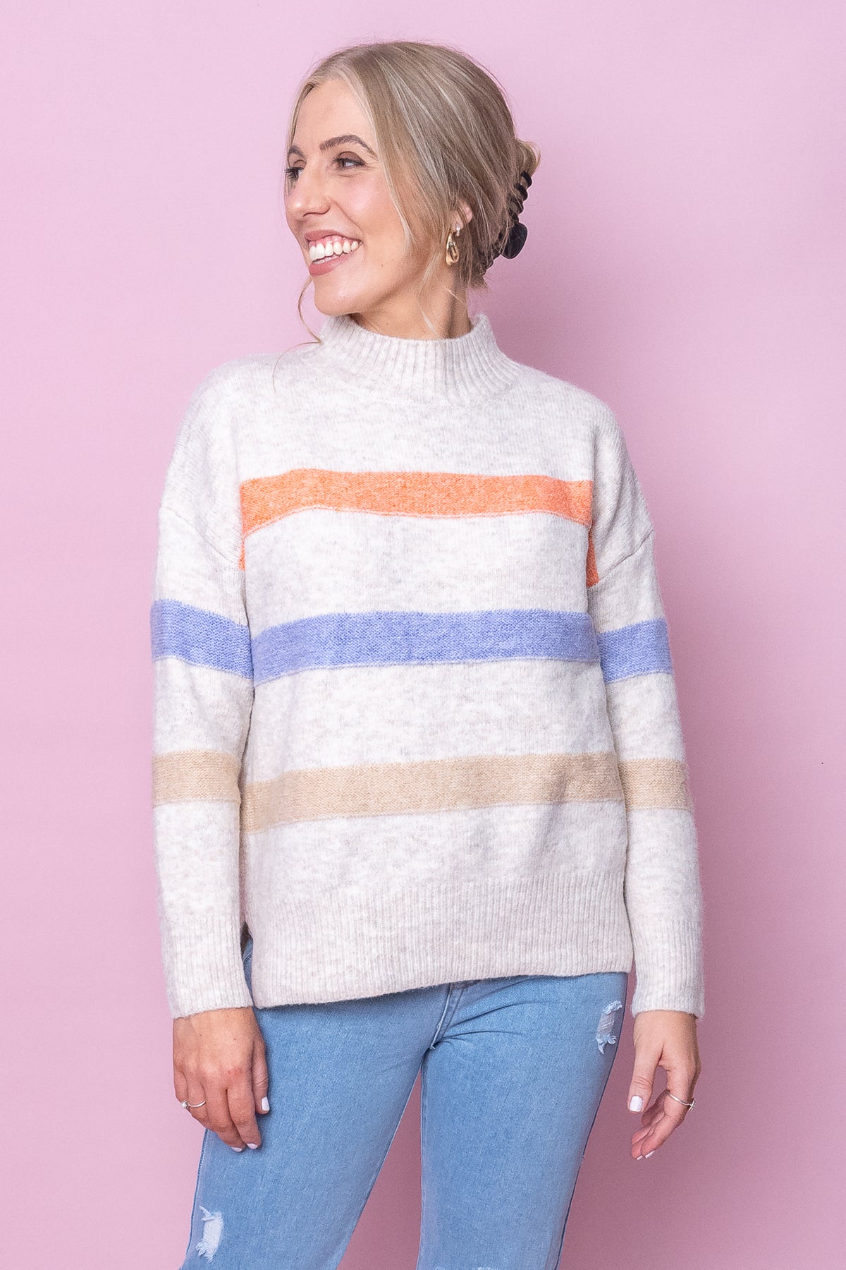 Tuscan Knit Jumper in Beige