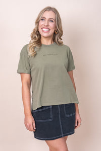 AAE Washed Tee in Khaki - All About Eve