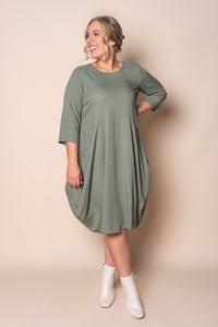 Teagan Tulip Dress in Khaki