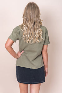 AAE Washed Tee in Khaki - All About Eve