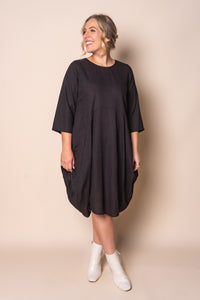 Teagan Tulip Dress in Black