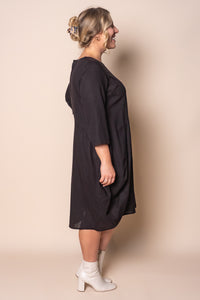 Teagan Tulip Dress in Black