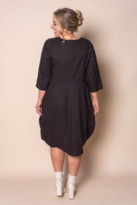 Teagan Tulip Dress in Black