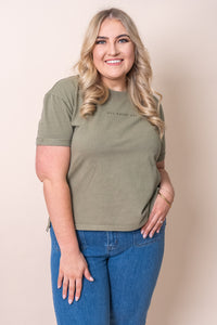 AAE Washed Tee in Khaki - All About Eve