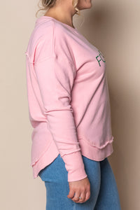 Simplified Metallic Crew in Pink/Emerald - Foxwood