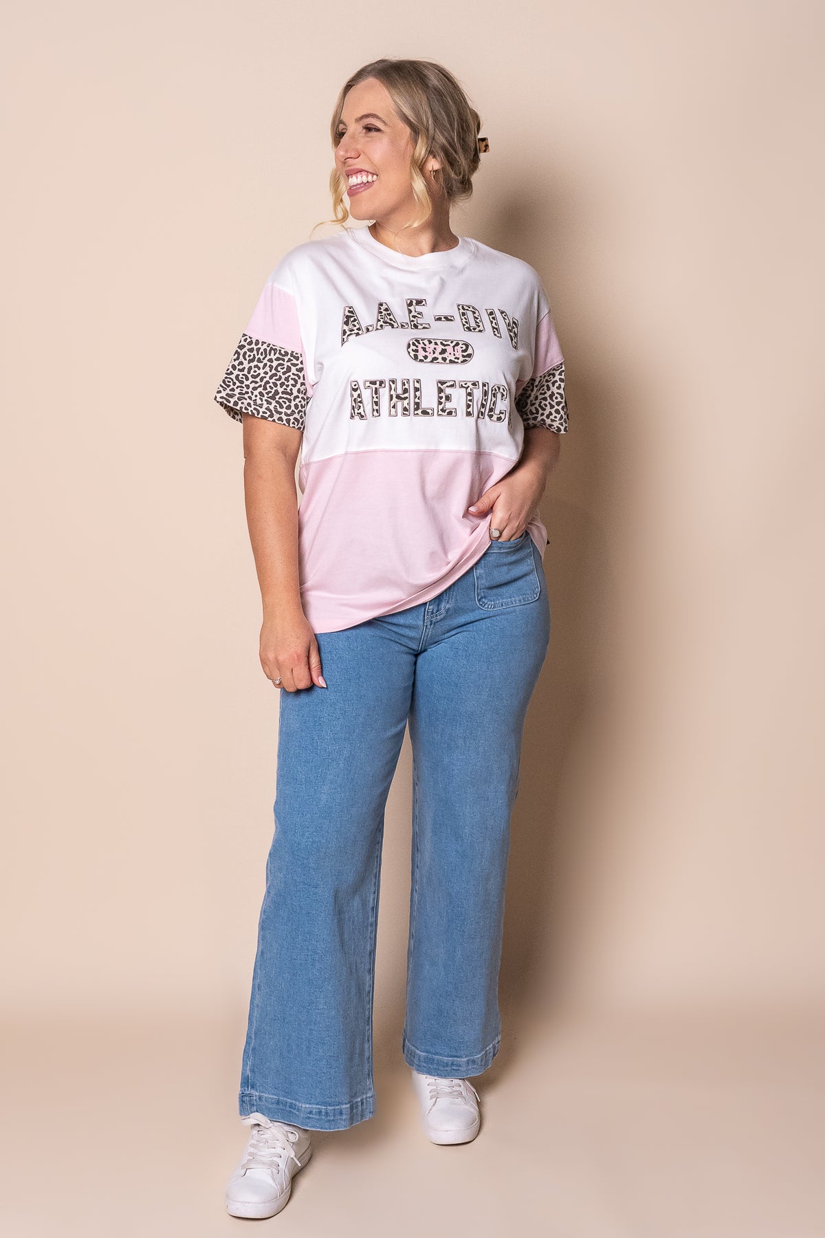 Nico Panel Relaxed Tee in Vintage White - All About Eve