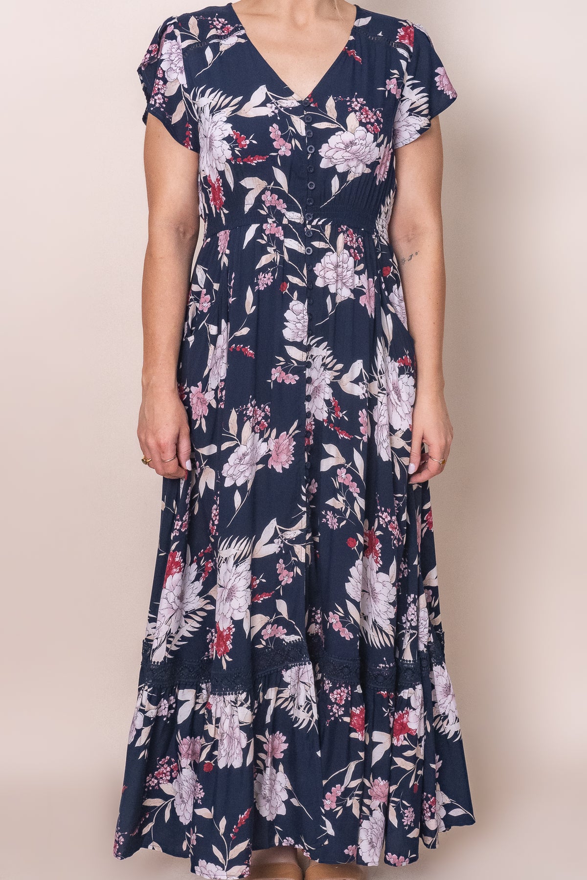 Megan Dress in Navy