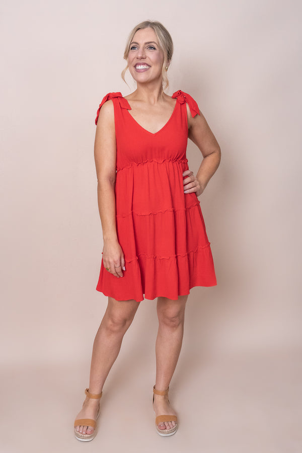 Ornella Dress in Red