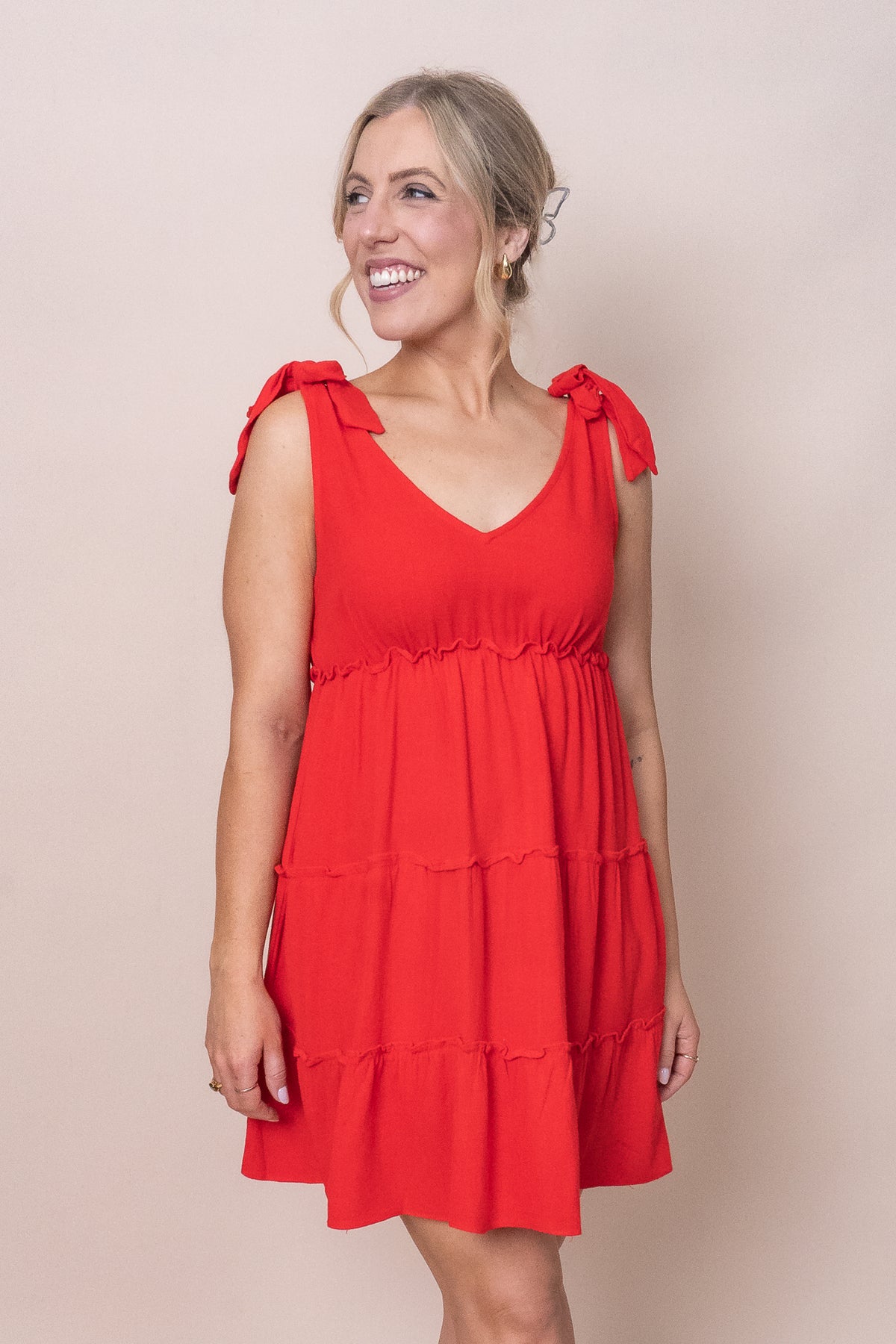 Ornella Dress in Red