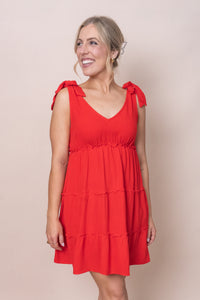 Ornella Dress in Red