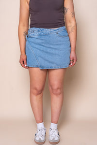 Lenni Mini Skort in Light Blue - All About Eve