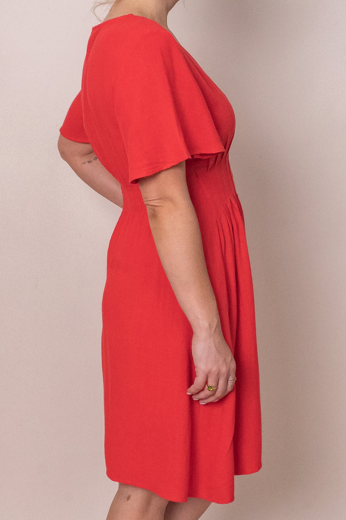 Delia Dress in Red