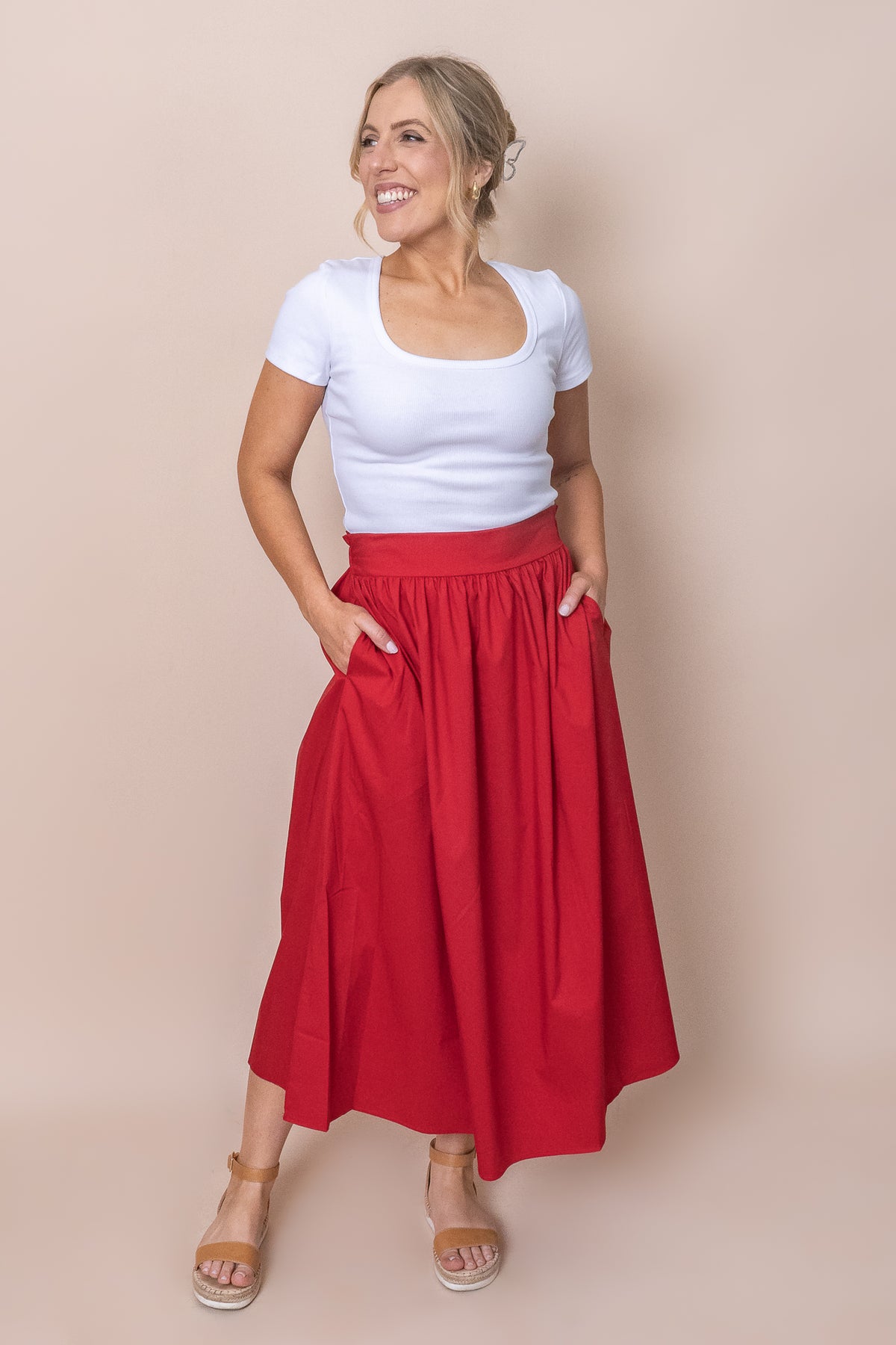 Rachel Skirt in Red