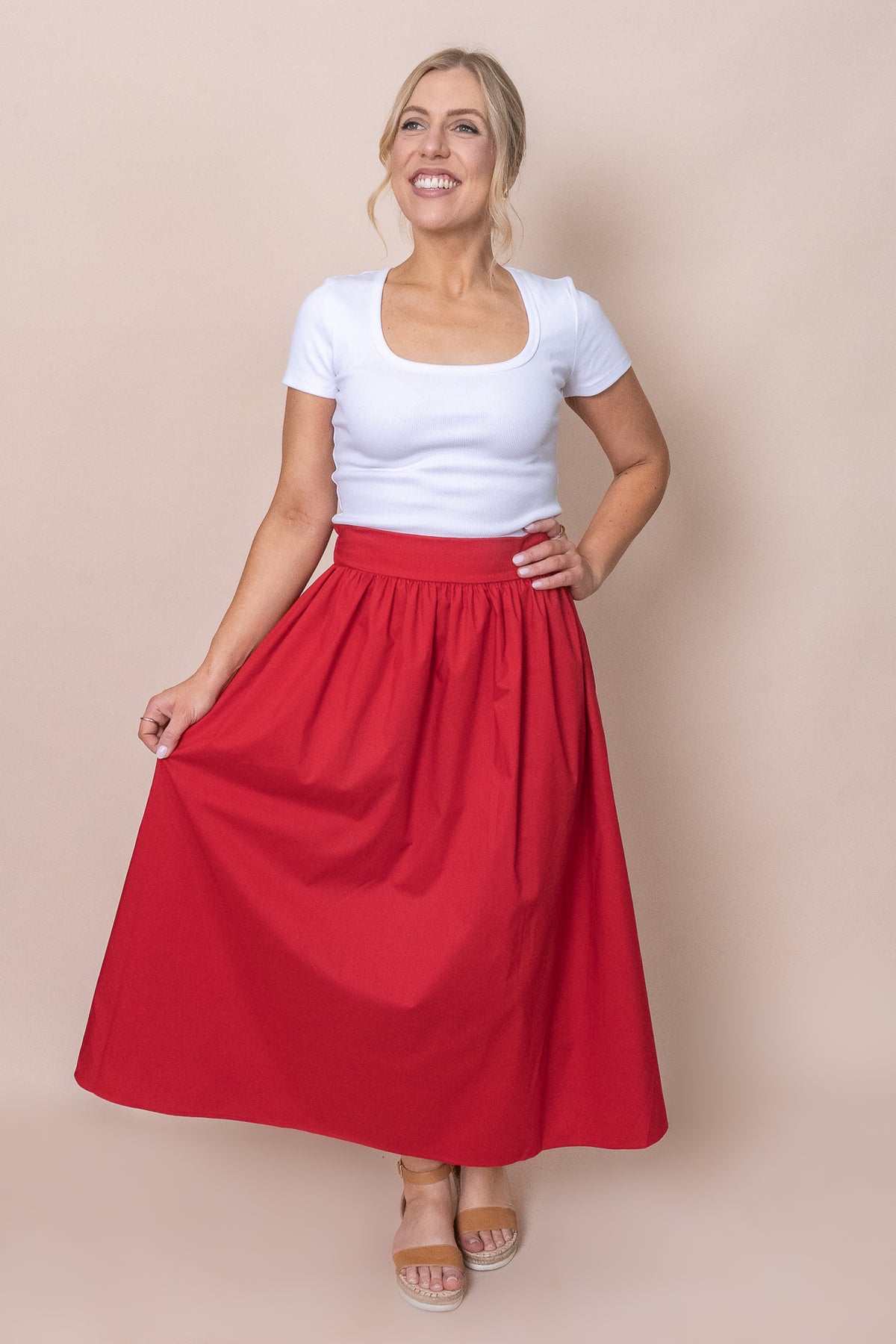 Rachel Skirt in Red