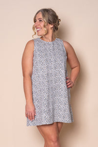 Inka Denim Mini Dress in White