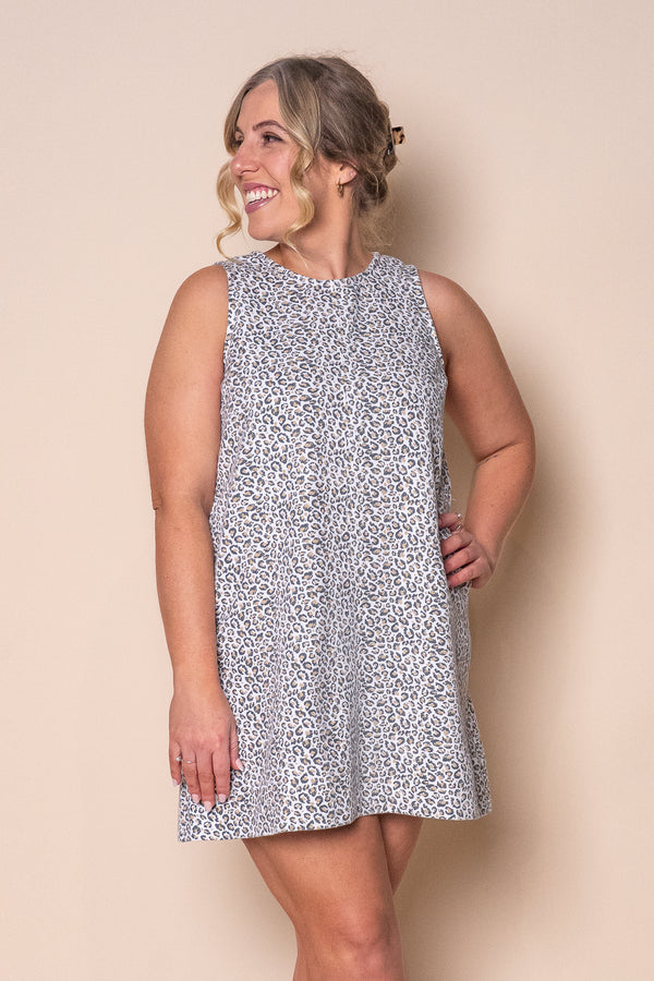 Inka Denim Mini Dress in White