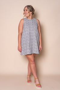 Inka Denim Mini Dress in White