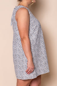 Inka Denim Mini Dress in White