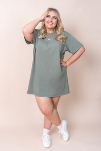 Classic Tee Dress in Khaki - All About Eve