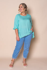 Lorin Ruffle Top in Mint