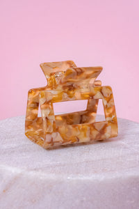 Lottie Hairclip in Toffee Marble
