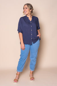 Perlina Top in Navy